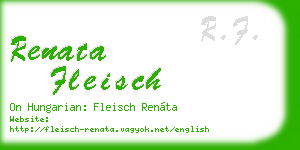 renata fleisch business card